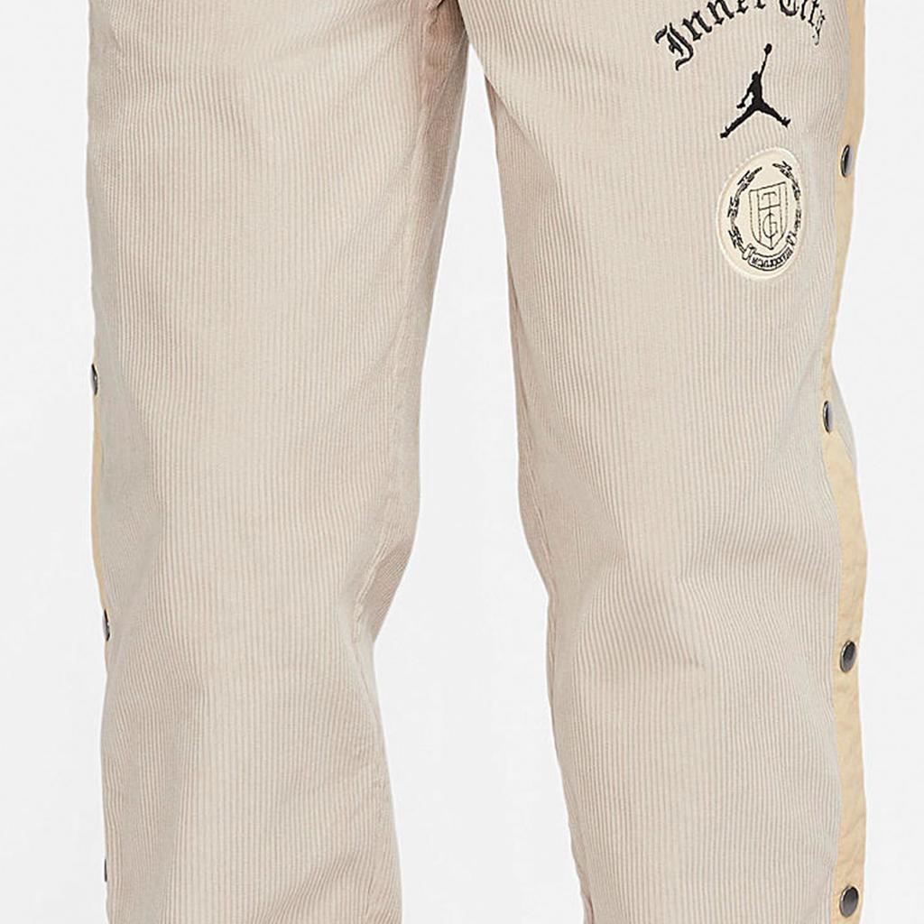 Jordan HTG Collaboration Series Logo Print Sports Pants Men Bottoms Oatmeal DJ7972-236