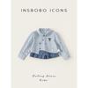 Insbobo Girls' Shirt 2026 Spring Shirt Children's New Long-Sleeved Thickened Top Spring and Autumn Children's Clothing