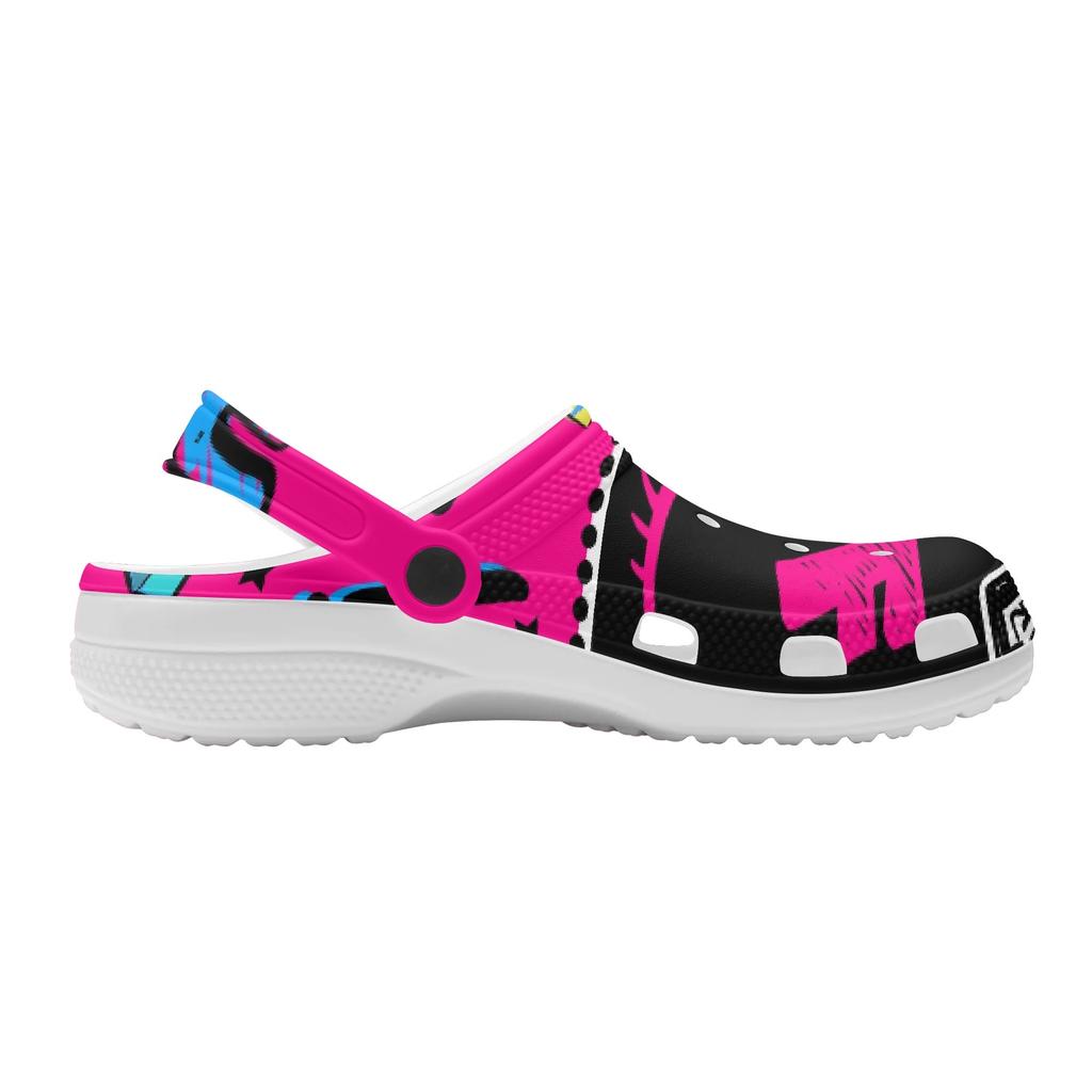 Summer Printed EVA Clogs Women Men Lightweight Breathable Slip On Garden Shoes Beach Pool Bathroom Home Slippers Travel Shoes
