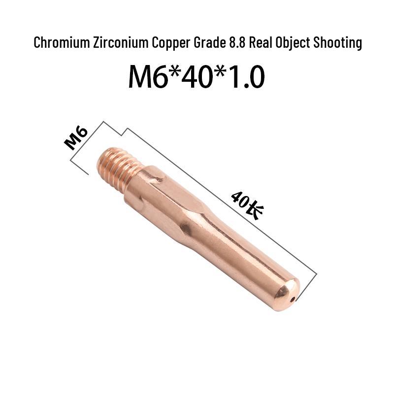 MIG Welder Contact Tip for Gas Shielded CO2 Gun - 0.8/1.0/1.2 Feed Wire