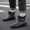 Water Shoes New Fashion Short Tube Men's PVC Thickened Wear-resistant Outdoor Non-slip and Anti-skid