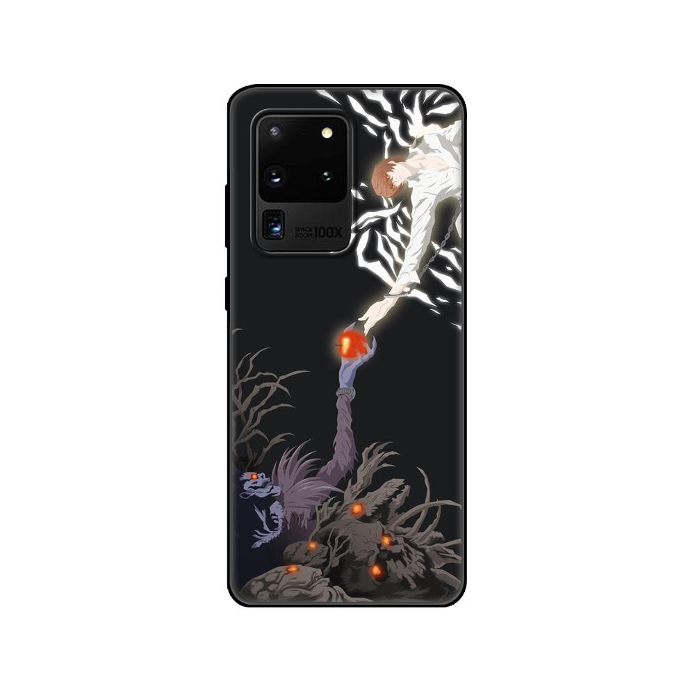 Black tpu Case For Samsung galaxy S20 /S20 PLUS/S20 ultra/S20+ /S20FE back cover Japanese Anime