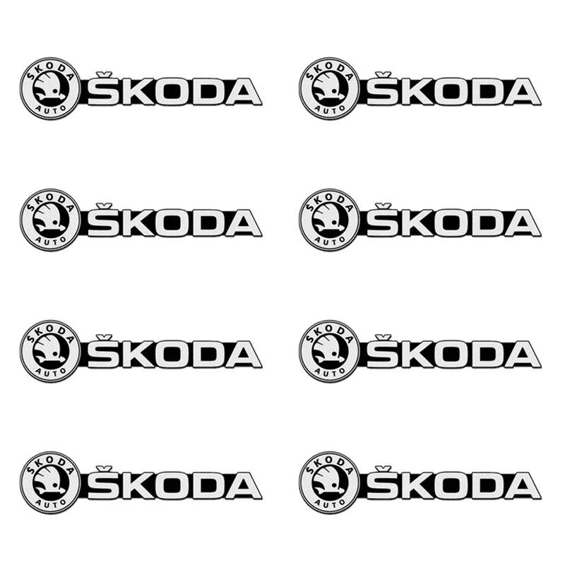 Stereo sticker car B5o decoration badge For Skoda Octavia MK2 MK3 2 3 A7 Fabia Karoq Kodiaq Superb Rapid Kamiq Scala Yeti 5G