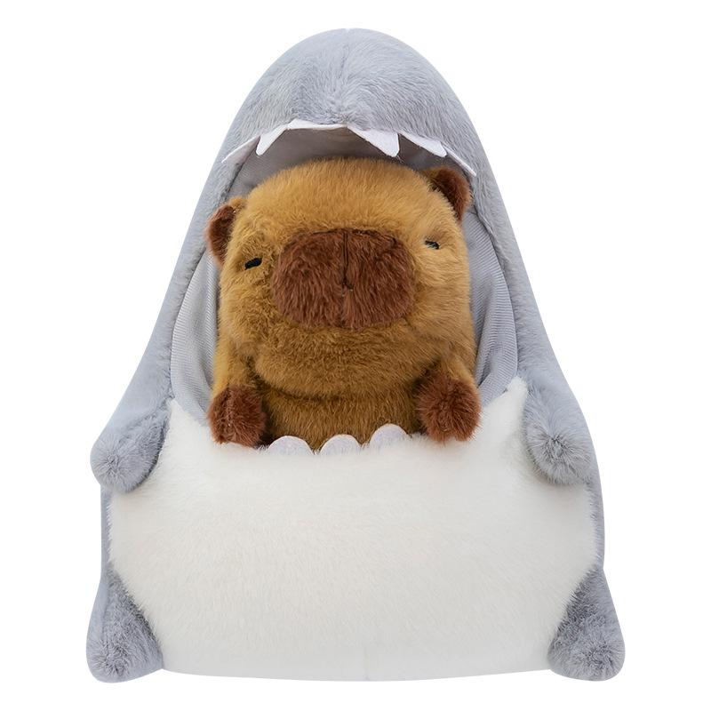 Capybara Crocodile Shark Plush Toy - Cute Stuffed Animal Pillow, Perfect Birthday Gift & Sleep Companion