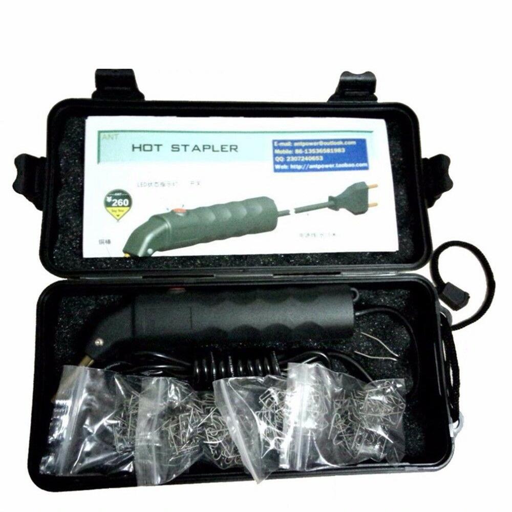 DIY Car Off-Road Bumper Welder Gun Stapler Plastic Repair Kit + 500 Pcs Staple