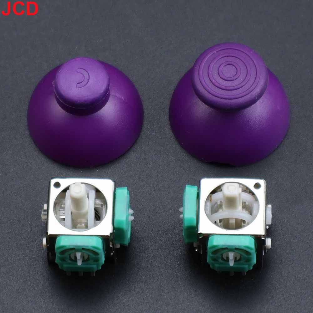 

4 in 1 Left And Right 3D Analog Joystick +Thumbcap Buttons For Nintend GameCube For NGC GC Controller Repair Replacement Parts фиолетовый