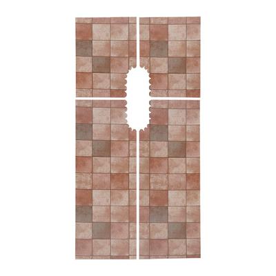Aimedia Toalettgulvrenovering Antibakteriell 90 x Terrakotta Laget i DIY Gratis Klippeark, Spesifikasjon, 170cm, Mønster, Japan, Gjør om, Renovering,