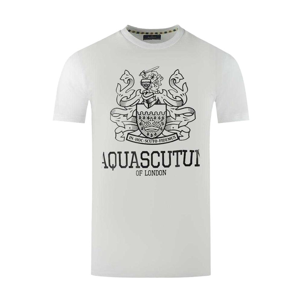 Aquascutum Mens London Aldis Bold Logo T-Shirt