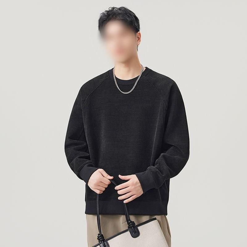 Mens Trendy Vintage Crewneck Sweatshirt Loose Fit Casual Fashion Long Sleeve Outdoor Daily Wear
