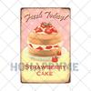 Food Dessert Sign Cake Donuts Hot Dog Metal Plaque Vintage Poster Decorative Restaurant Shop Cafe Wall Decoration Plates 20x30cm