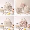 Printed Handheld Lunch Bag Insulated Lunch Box Portable Picnic Bag Outdoor Insulation Bag Reusable Leak-proof Large Refrigerated Bags