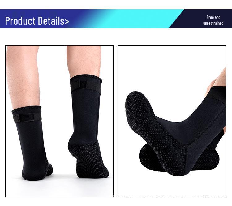 5MM Warme Tauchsocken - Rutschfest, Verschleißfest, Sanddicht, Ideal zum Schwimmen, Schnorcheln und für den Strand.