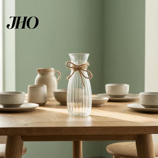 Durable Plastic Vase Clear Bud Vases, Modern Table Centerpiece Flower Vase, Simple Stylish Home Decor Transparent Decorative for Dining Wedding
