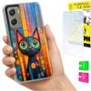 Hülle Für Motorola Moto G06 / G06 Power Hülle Case Rückseite Kätzchen + Glas