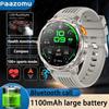 New Outdoor Smart Watch 1.7 ” 1100mAh Large Battery IP68 Waterproof LED Flashlight Bluetooth Call Sports Men Fitness Bracel