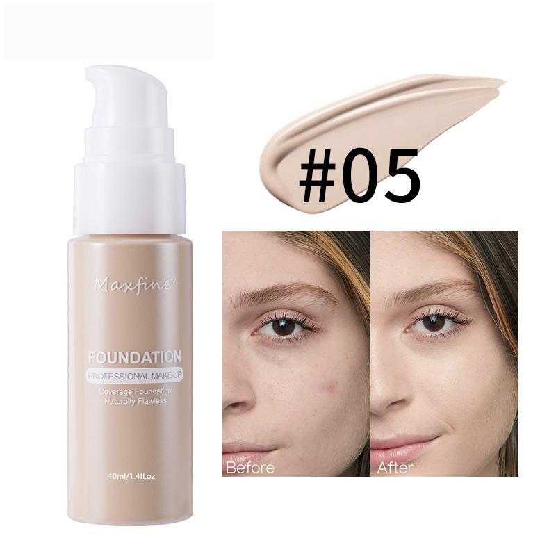 1PCS 12 Liquid Foundation Powder Is Light And Delicate Moisturizing High Coverage Easy To Apply And Long Lasting