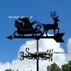 Weather Vane Ornament: Outdoor Wrought Iron Spray-Painted Roof Decoration Metal Craft