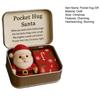 Christmas Pocket Hug Gift Handmade Felt Doll in A Box Little Pocket Hug with Gift Card Thoughtful Gift for Friends Family