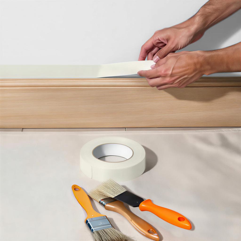 Amazon Basics Masking Tape Original Multi-Purpose Tape 1.4" x 21.5" 1 Roll, White