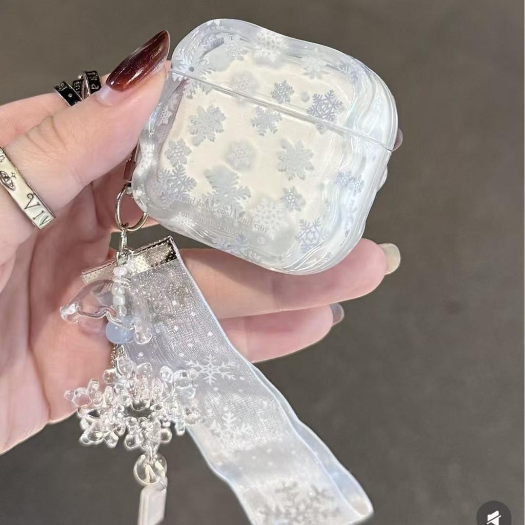 Fairy Series White Snowflake for AirPods1 Protective Case Apple 1/1 Generation AirPods Pro1 Earphones