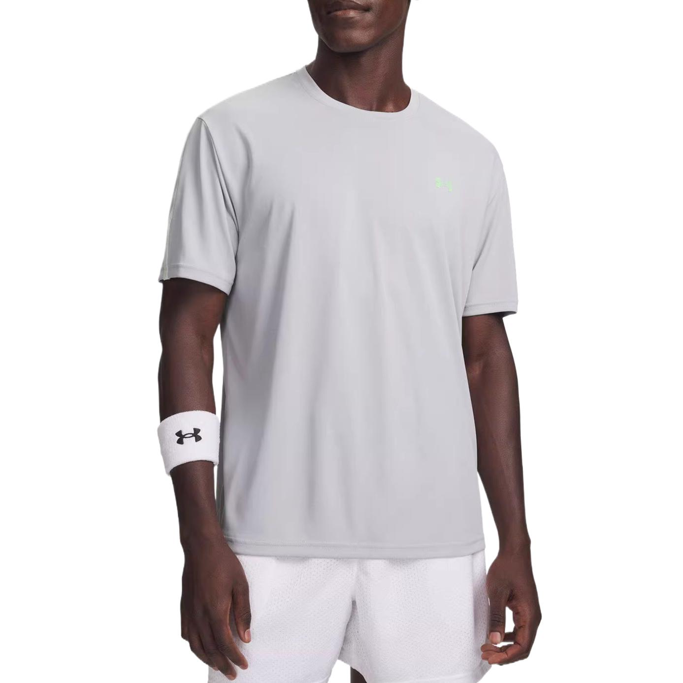 Under Armour SS26 Round Neck Solid Color Pullover Drop Shoulder T-Shirt Men tops 6012356-011 S