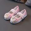 New girls embroidered shoes children's ancient shoes baby handmade cloth shoes Hanfu shoes performance shoes