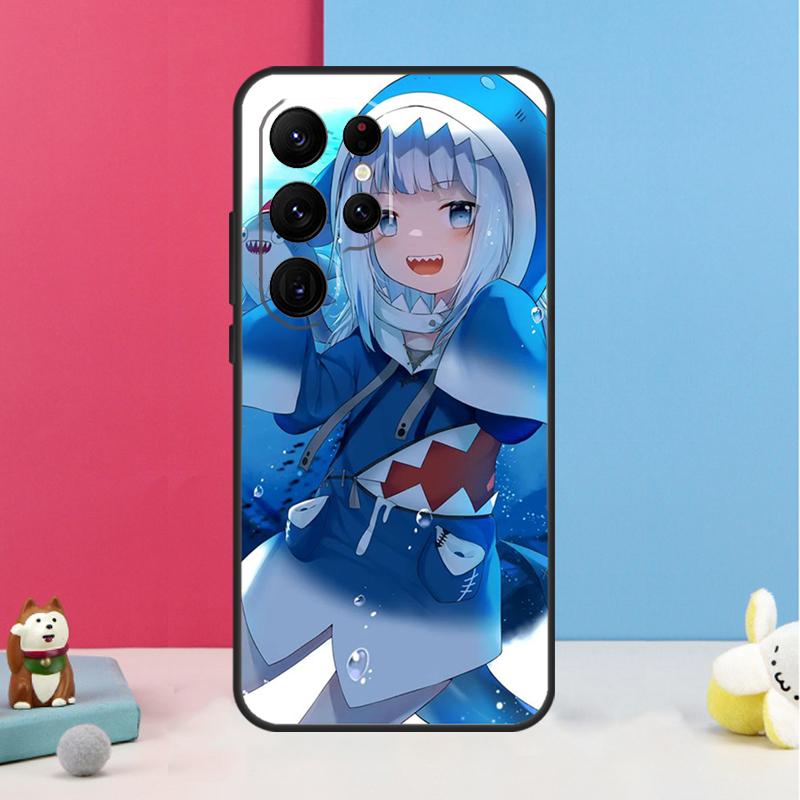 Gawr Gura Hololive Anime Case For Samsung Galaxy S26 S23 Ultra S20 S21 S22 S24 S25 Plus S10 S25 FE Back Cover Shell