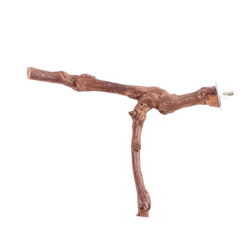 Pet Standing Stick Wild Grape Wood Pole Parrot Cockatiel Parakeet Perches Bite Claw Grinding Toy Bird Cage Accessories