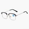 Half-Frame Eyebrow Glasses, The Same Metal Large-Frame Anti-Blue Light Glasses Frame For Men And Women, Can Be Equipped With Myopia Reading Glasses