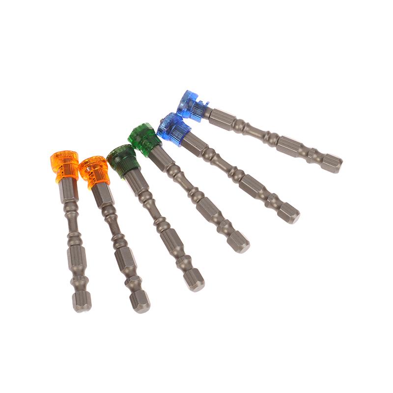 5/10Pcs Screwdriver Drill Bit With Magnetic Bit Bit 1/4 Inch 6.35Mm Hex Handle Electric Drill Tool Attachment Single Head