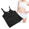 2 in 1 Sportlicher Body Shaper Verstellbarem Reißverschluss Schweißweste Taillentrainer für Frauen FitnessS für 45‑50kg Personen