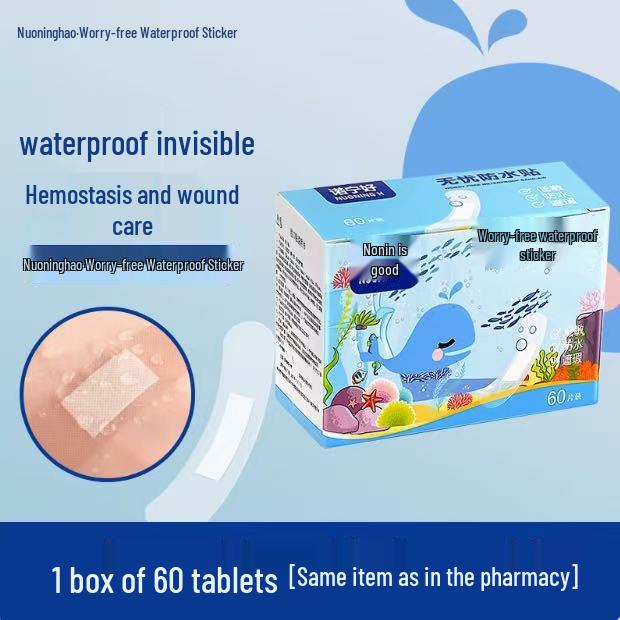Waterproof Transparent Band-Aid: High Adhesion, Breathable, Anti-Abrasion for Feet, Infants, and Children - Ideal for Bathing and Swimming