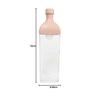 HARIO Kirk Bottle 1200ml Smoky Pink Resin Vertical and Horizontal Pitcher with Tea Strainer Made In Japan KAB-120-SPR