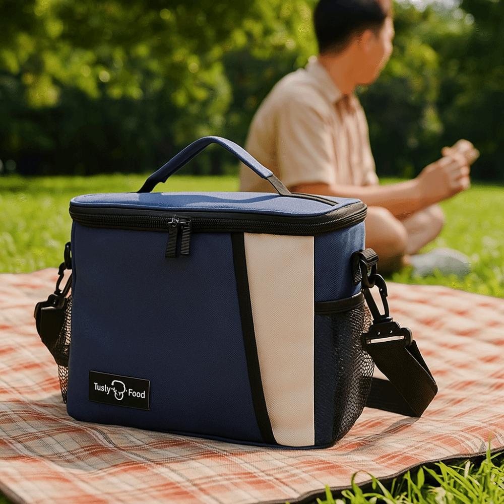 Large Capacity Picnic Bag Leakproof Food Tote Bag Lunch Carrier Insulated Food Bag  Outdoor