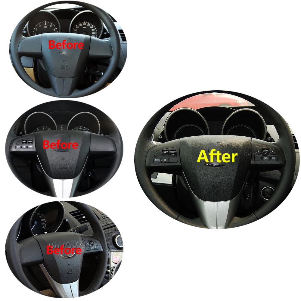 Compatible Multifunction Steering Wheel Audio and Cruise Control Switch for Mazda 3, CX-7, and Axela
