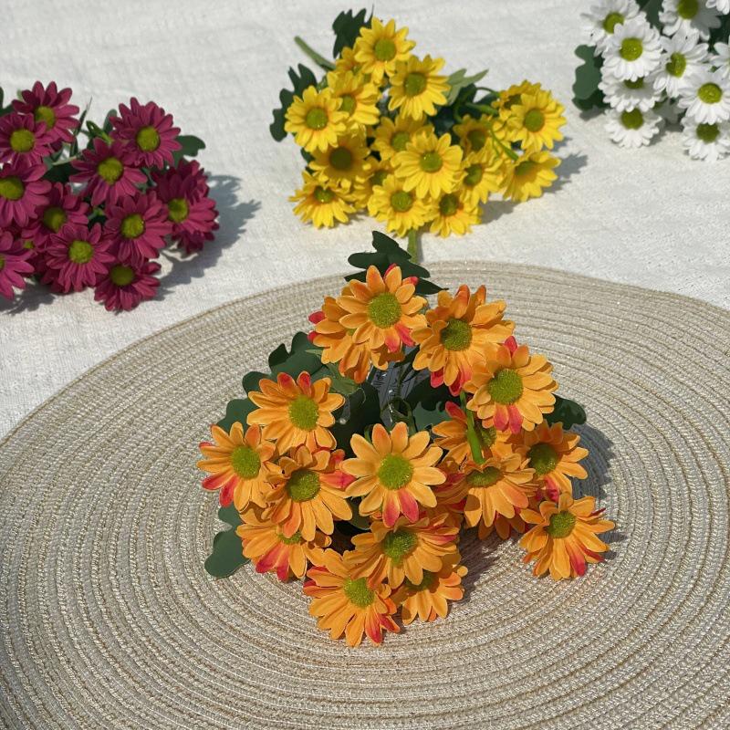 7-Head High-Quality Artificial Chamomile Daisy Bouquet for Spring Home Decor