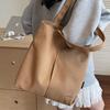 Fashion trend casual simple large capacity canvas bag 2025 summer new foreign style women shoulder tote bag