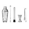 Premium 400ml Glass Cocktail Shaker Set Bartender Set with Mixing Glass Bar Spoon for Home and Professional Use