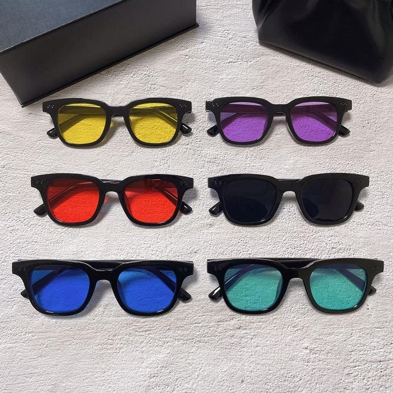 Vintage Square Sunglasses Women Brand Designer Blue Gules Sun Glasses Female Fashion Plastic Small Frame Glasses UV400 Eyewear