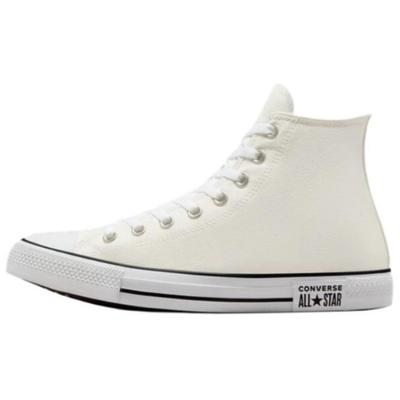 Zapatillas de caña alta unisex All Star Versátiles Casuales Relajadas y Cómodas Absorbentes de Abrasión Blancas