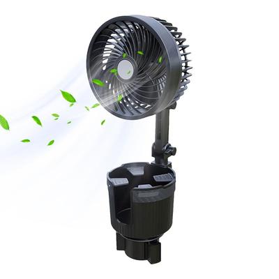 Ventilateur de voiture avec porte-gobelet Ventilateur à air rafraîchissant avec porte-boisson 6 pouces Ventilateur de voiture porte-gobelet Ventilateur portable Ventilateur rafraîchissant Ventilateur automobile pour