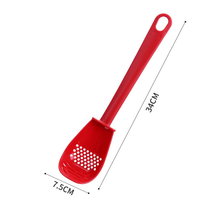 Multifunctional Filter Colander for Rice Spoon Household Kitchen Grinding Cooking Spoon Drain Spoon Kitchen Supplies
