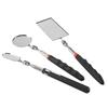 ABJI-3 Pieces Telescoping Inspection Mirror Round Mirror Square Mirror Inspection Tool For Checking Vehicle,Observing Mouth