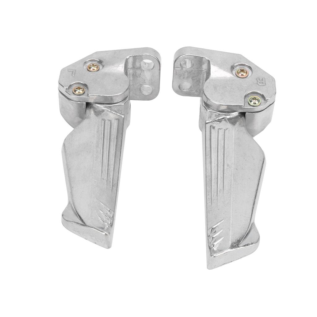 Pair of Motorcycle Foot Pegs Pedal Automatic Telescopic Aluminum Alloy Footrests Universal