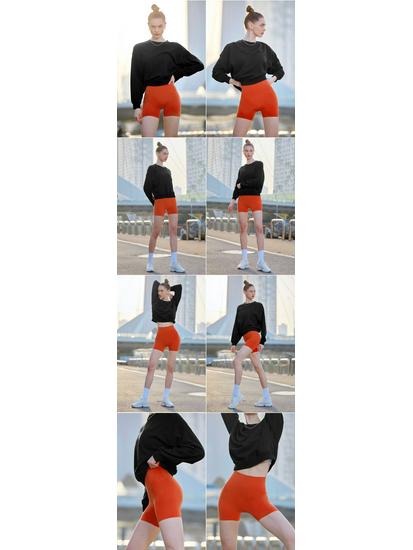 High Waist Hip Lift Yoga Shorts - Women's Slimming, Anti-Exposure Running Leggings
