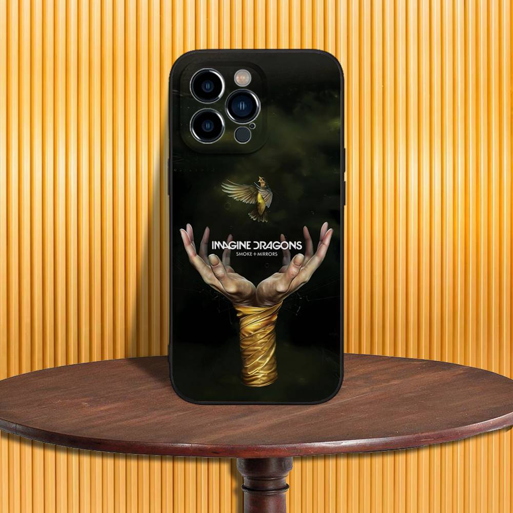 

I-Imagine D-Dragons Loom Phone Case For iPhone 17,16,15,14,13,12,11,Pro,Max,Plus,X,XS,SE4,E,Mini,Soft Black Case iPhone12PRO
