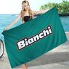 Marca B-Bianchi Logo Bicicletta Coperta in Microfibra Asciugatura Rapida Teli da Spiaggia Stampa Sovradimensionata Super Assorbente Coperta Asciugamano per Piscina