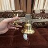 Nautical Marine Shiny Brass Wheel Ship Bell~Wall Hanging Door Bell Home Decor