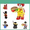 Fofo Desenho Animado Cidade Filme Brinquedo Mini Figuras Plástico ABS Blocos de Construção Pequenos Grânulos 0-38 Peças