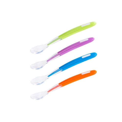 

PULABO Soft Tip Baby Silicone Spoon for First Stages, 1 Pack - Random Colors, Practical